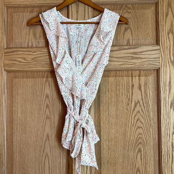 MAX STUDIO Sleeveless Polkadot Blouse *NWT* - Picture 2 of 10